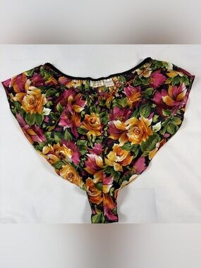 Vintage Gold Label Victoria's Secret Lingerie Floral Shorts Women's Size Large